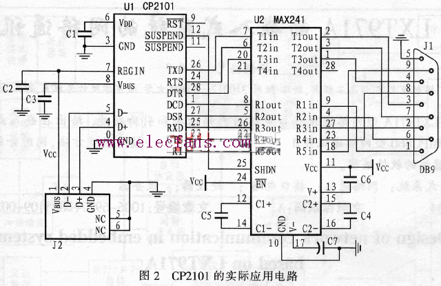 usb串口电路 制作