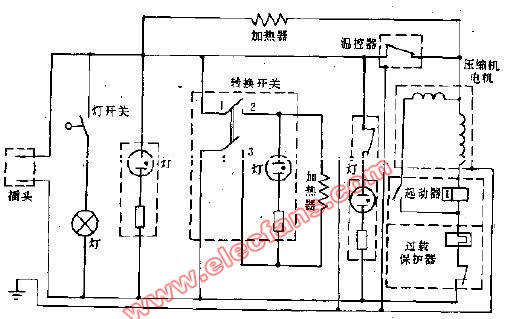 电冰箱过电压保护电路