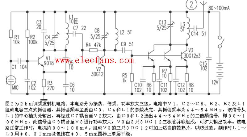 调频发射机电路图