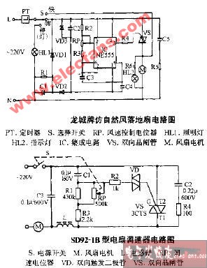 sd92-1b型电扇调速器电路图