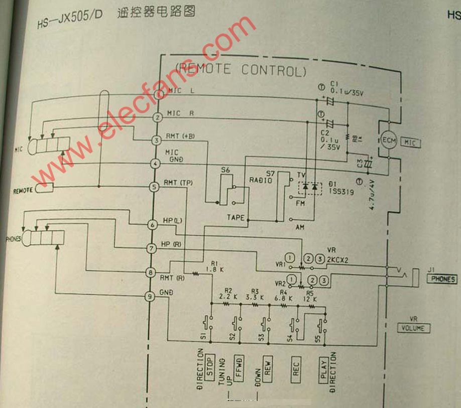 线控的原理图_自制索尼摄像机线控器原理图和说明,其实很简单