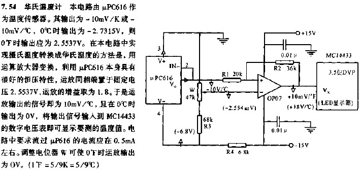 基于石英晶体温度传感器的数字温度计