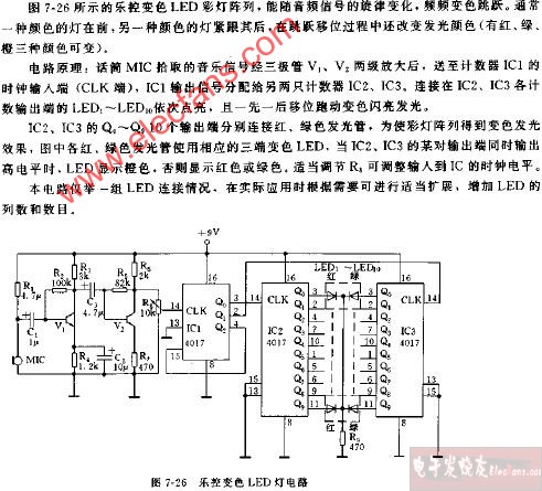 流水灯电路图-电子发烧友网