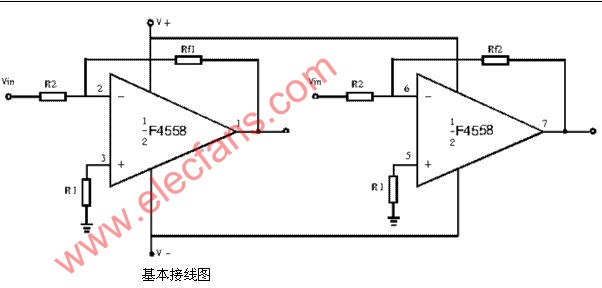 4558双声道运放电路图(六款电路图分享)