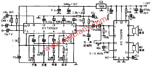 tda2822功放电路图