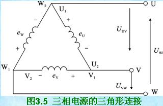 三相电源作三角形连接时的方法