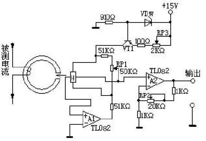 霍尔电流传感器,变送器电路设计
