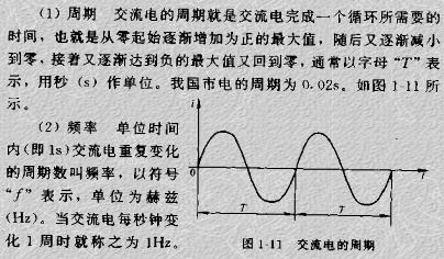 什么是正弦交流电的周期,频率和角频率?