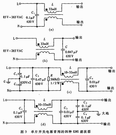 电磁干扰滤波器的基本电路如图1所示.