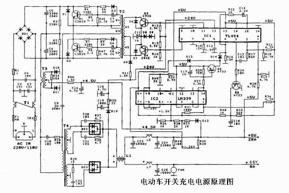 电动自行车电路图和充电器电路图