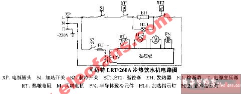 司迈特lrt-260a冷热饮水机电路 - 消费类电子电路图 - 电子发烧友网