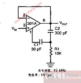 快速电压跟随器电路图