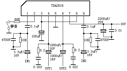 TDA2616应用电路