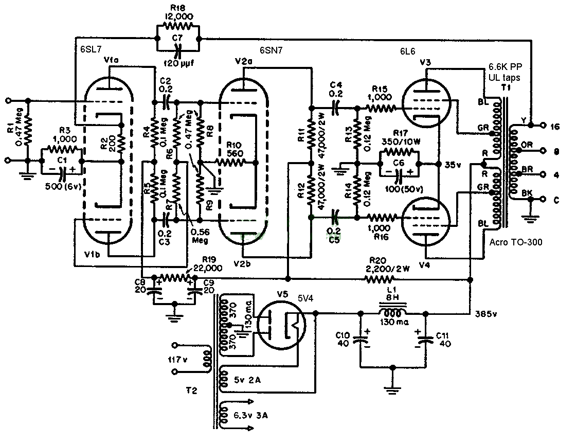 6l6g6p3p胆机电路