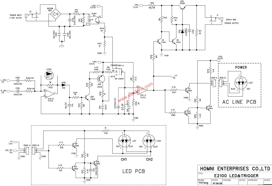 e2100汽车功放电路图5例