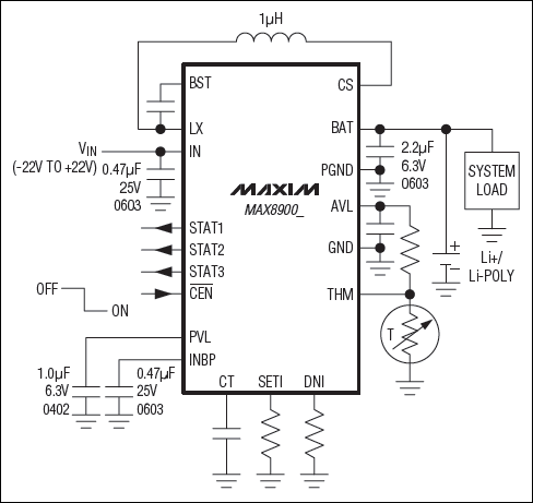 max8900a,max8900b:简化应用电路