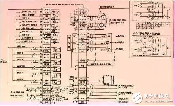 17位增量式/绝对式编码器接线图