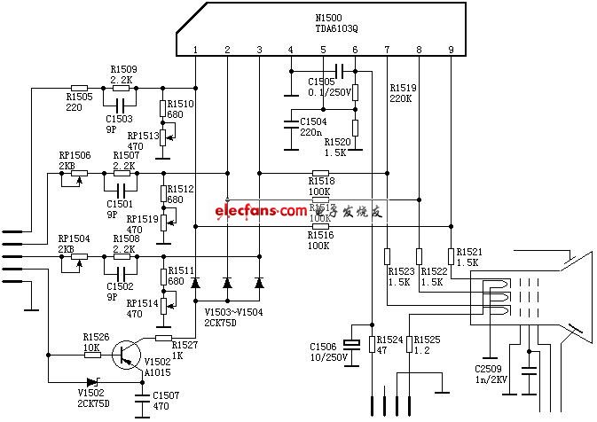 tda6103引脚图及其应用电路