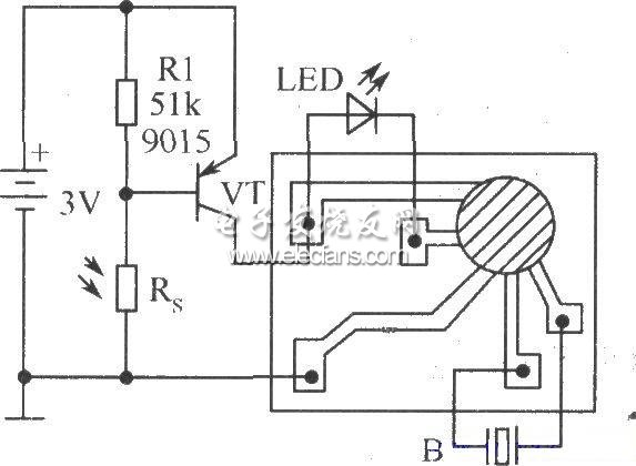 Electronic greeting card principle circuit diagram