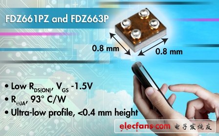 PowerTrench?薄型0.8mm x 0.8mm WL-CSP MOSFET器件