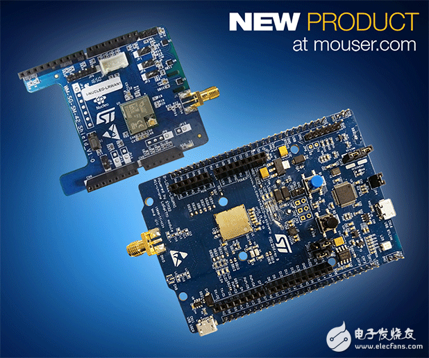 贸泽率先独家备货STMicroelectronics的STM32 LoRaWAN 探索板