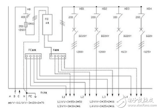 配电箱接线图_配电柜接线图:电工必学的配电接