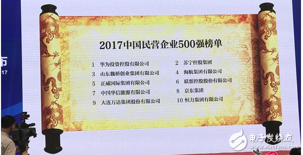 中国民企500强!科技的力量,华为营收破5000亿