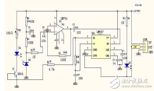 lm567红外接收电路