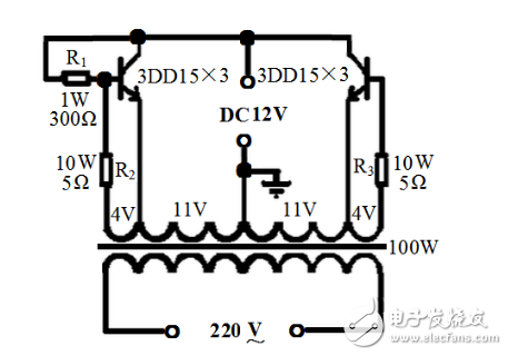 升压器12v升220v电路图(六) - 12v升压到20000