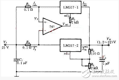 lm317应用电路图汇总(集成电路,扩流电路,稳压电路)