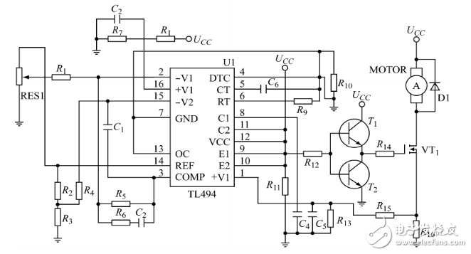 TL494推挽式輸出的電路設(shè)計