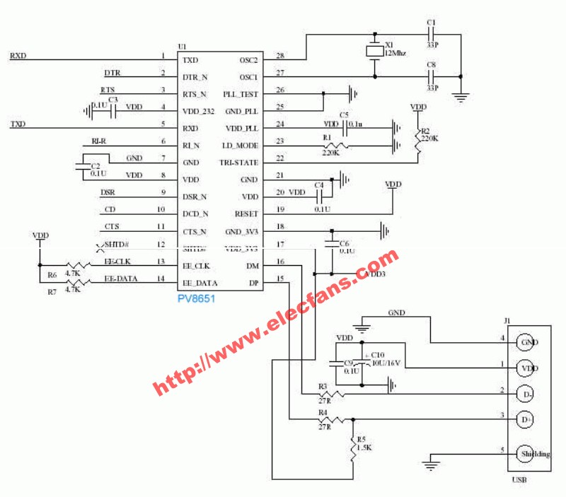 Usb ttl pl2303hx схема