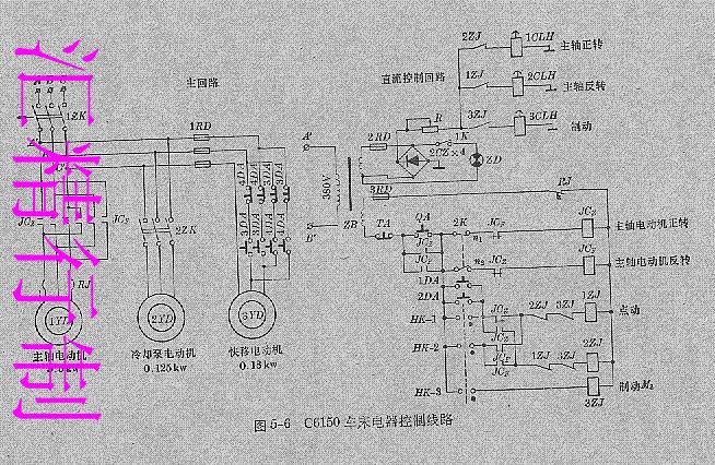 車床電器控制線路圖c6150型整理