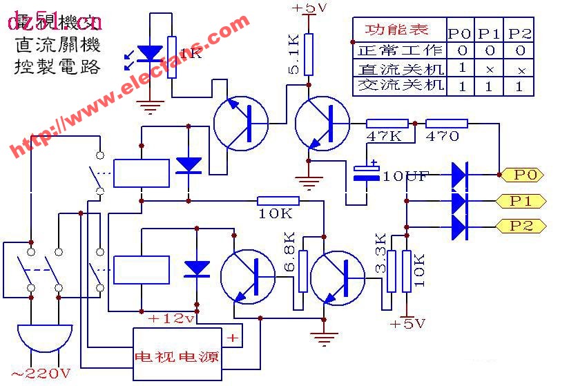 交直流無觸點切換電路圖