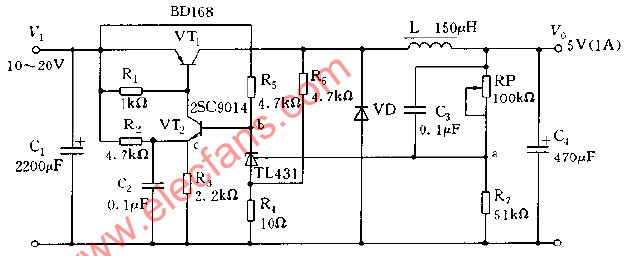 tl431稳压电路图分析