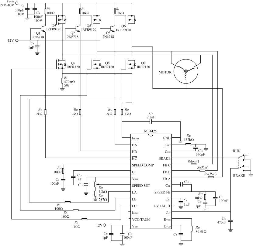 La4425a схема подключения