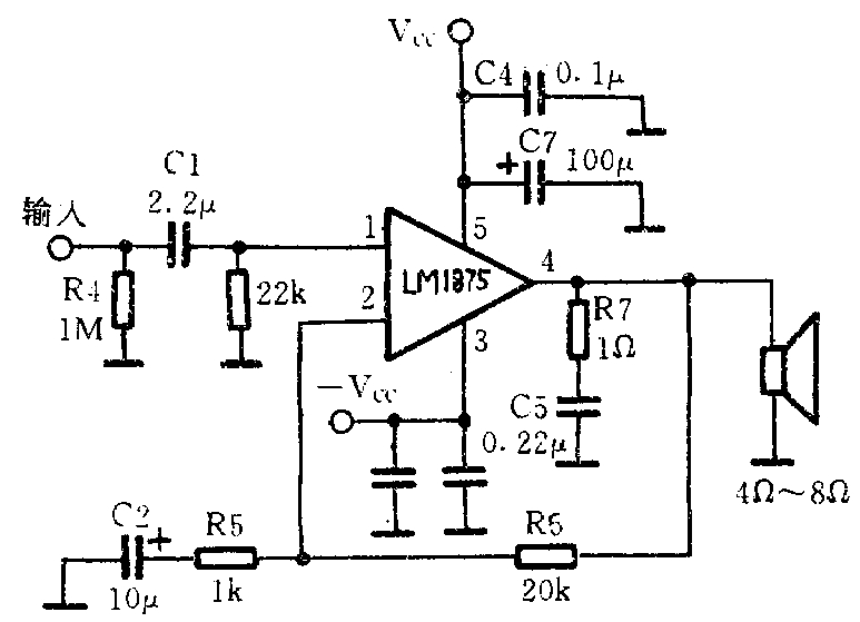 Lm1875t характеристики схема подключения