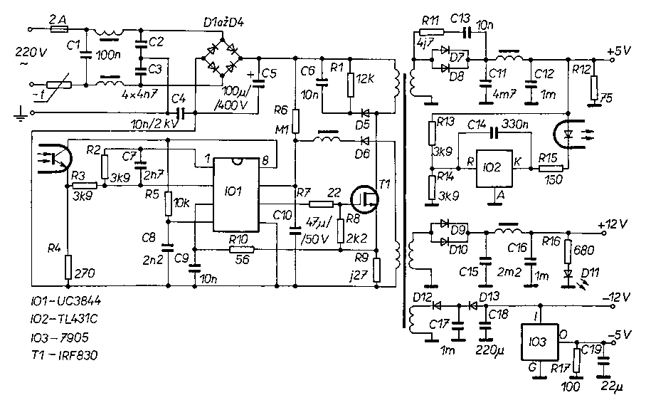 Uc2842 схема включения