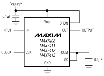 MAX7408,MAX7411,MAX7412,MAX7415:典型工作电路