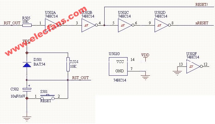 经典的cpu复位电路含原理分析