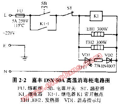 新飞消毒柜接线图图片