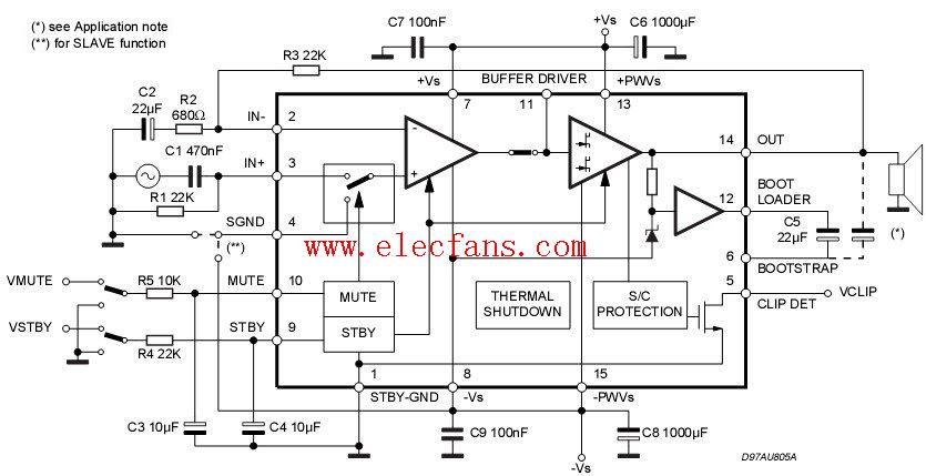 tda7293音频功放电路图及pcb