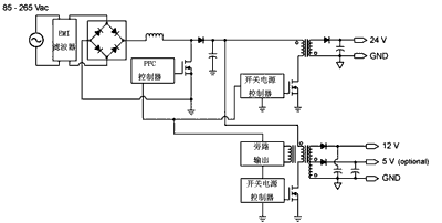 采用了2个反激式电源的26