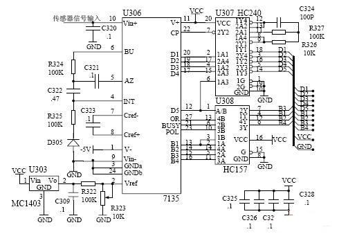 icl7135信號採集傳輸電路