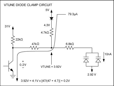 图1. 典型的二极管箝制电路