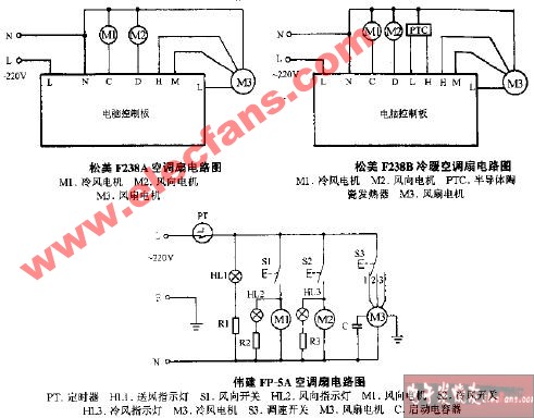 松美f238a空調扇電路圖