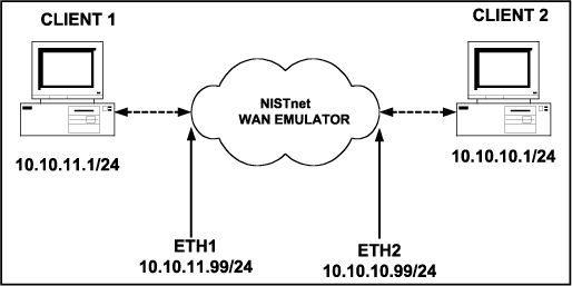 图1. 典型的NISTnet示例