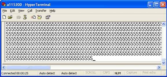 Figure 3.  Output of the example interrupt-less application from Figure 2.