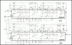 Figure 1. Configured as shown, two filter ICs reconstruct the output of D/A converter while providing antialiasing and sinc-compensation functions.