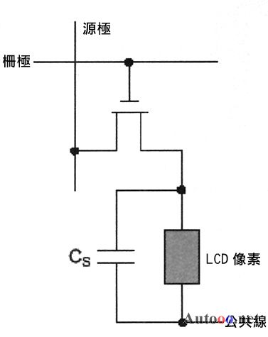 单一lcd像图之电路